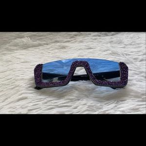 ***NWOT*** Half Frame Rhinestone Sunglasses